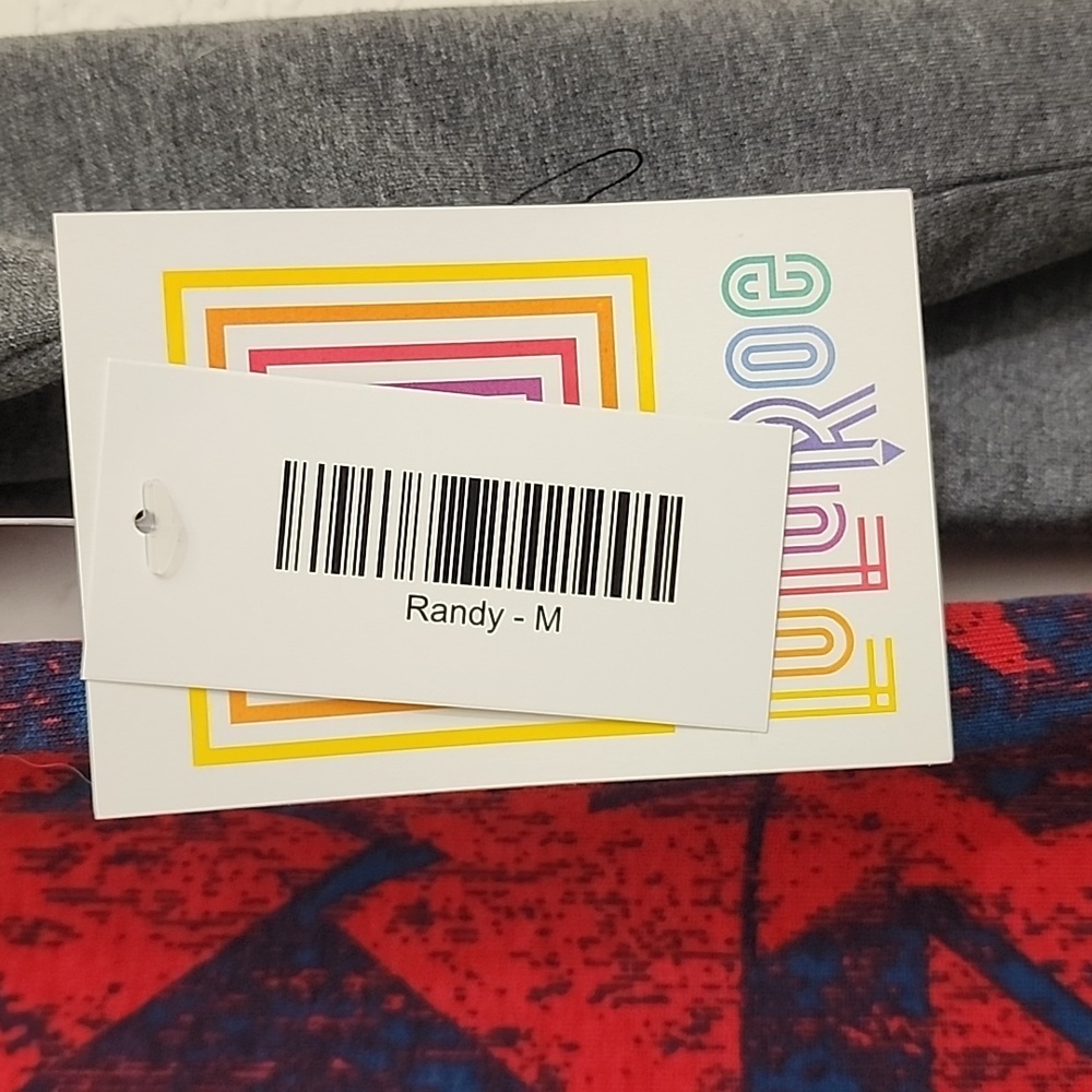 M Red Lularoe Randy - Picture 3 of 4